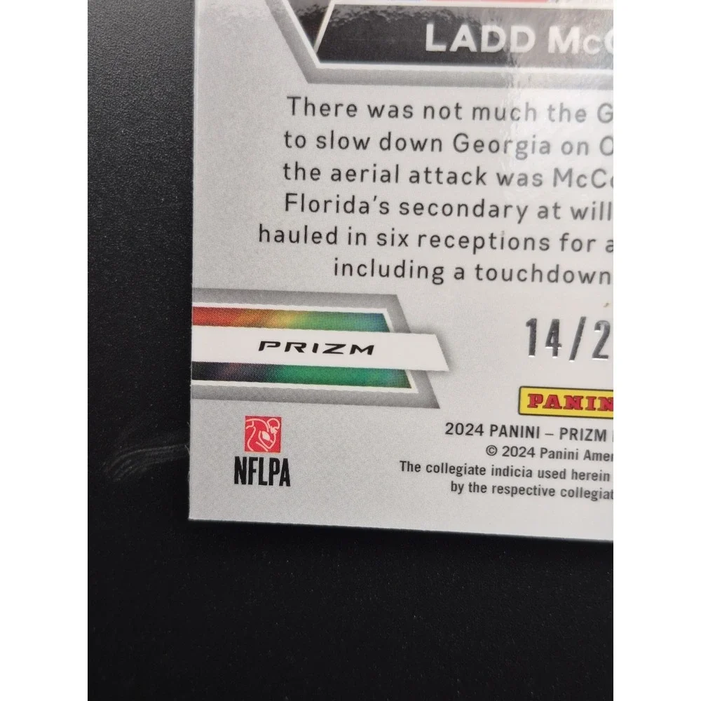 2024 Prizm Draft Picks Ladd McConkey #II-LM Green Pulsar Prizm /25 (RC) Chargers